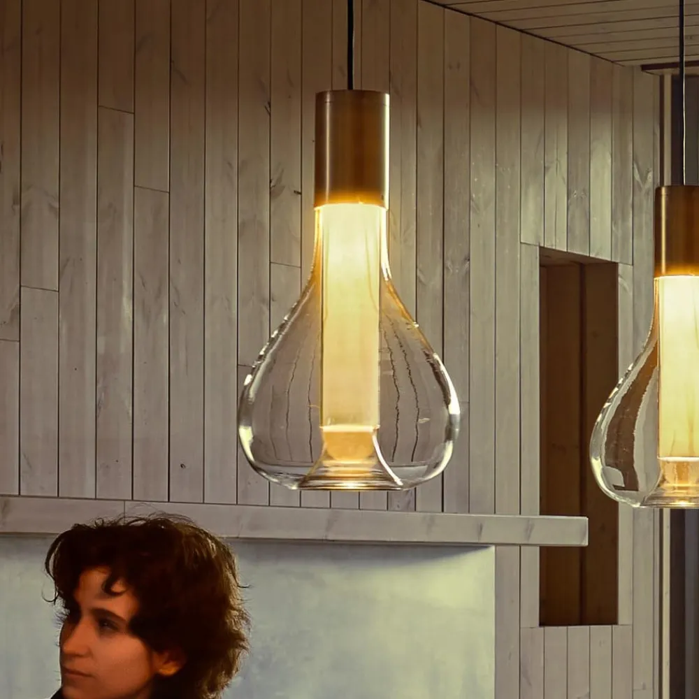 LZF LAMPS Bæredygtige Lamper > LZF Eris LED-pendellampe, glas, aluminium/elfenben