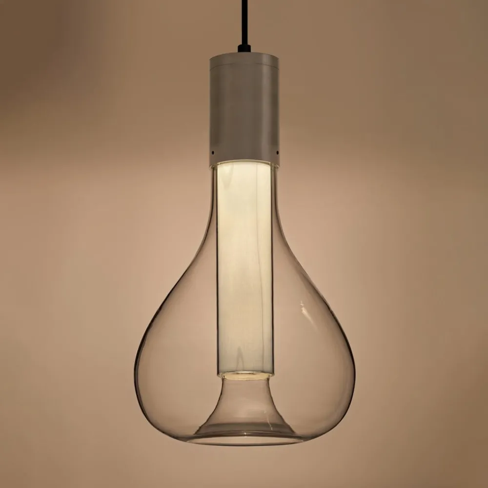 LZF LAMPS Bæredygtige Lamper > LZF Eris LED-pendellampe, glas, aluminium/elfenben