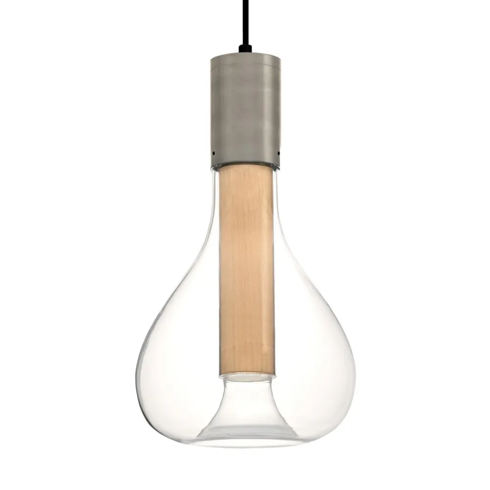 LZF LAMPS Bæredygtige Lamper > LZF Eris LED-pendellampe, glas, aluminium/bøg