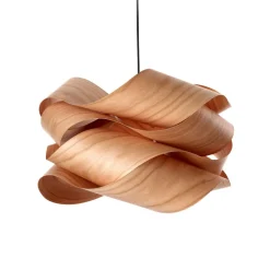 LZF LAMPS Pendellamper > LZF Link hængelampe, Ø 46 cm, kirsebærtræ natur