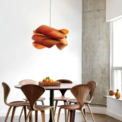 LZF LAMPS Pendellamper > LZF Link hængelampe, Ø 46 cm, kirsebærtræ natur