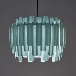 Bæredygtige Lamper ^ LZF LAMPS LZF Maruja pendellampe i træ, blå