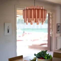 LZF LAMPS Bæredygtige Lamper > LZF Maruja træ-pendellampe, rosa