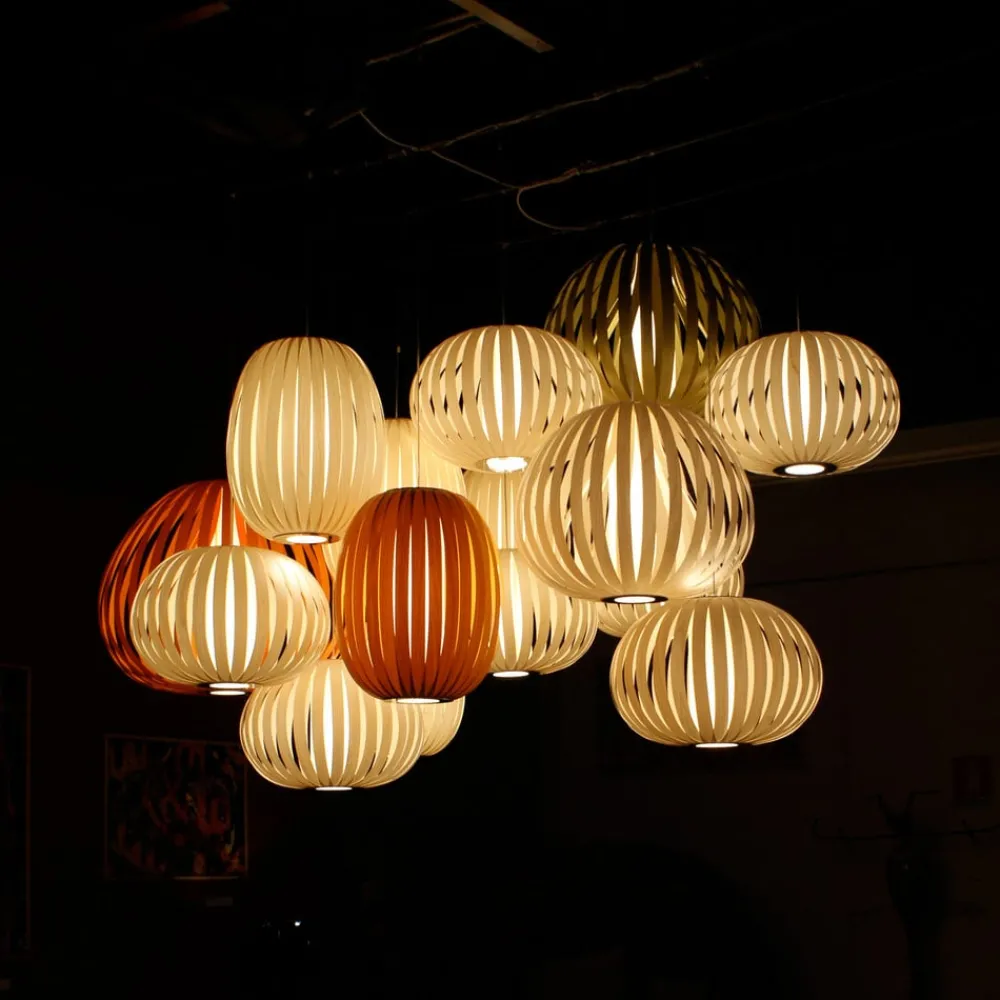 Bæredygtige Lamper ^ LZF LAMPS LZF Poppy Medium pendellampe, bøg