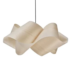 Pendellamper ^ LZF LAMPS LZF Swirl pendellampe sort kabel Ø 54cm elfenben