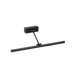 Væglamper|Væglamper ^ FARO BARCELONA Magritte 450 LED-væglampe, sort, aluminium, bredde 45 cm