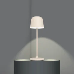 Dekorationsbelysning|Terrassebelysning ^ EGLO Mannera LED-bordlampe med batteri, sand