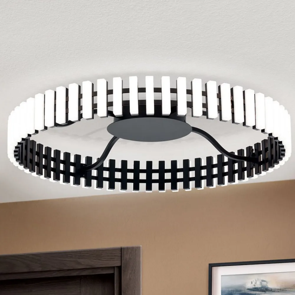 Loftlamper ^ ORION Mansion LED-loftslampe, sort og hvid Ø 63 cm