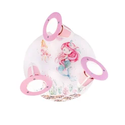 Loftlamper ^ Elobra Mara havfrue loftlampe, hvid/pink, Ø 29 cm, E14