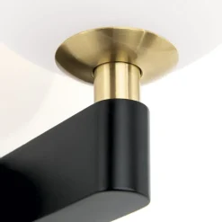 Væg- Og Spejllamper|Væglamper ^ ORION Mara væglampe, sort, glas, 17,5 cm høj, G9, IP44