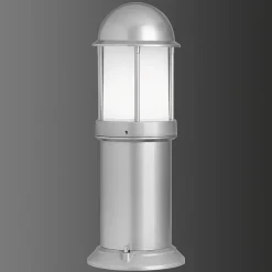 LCD Sokkellamper > Marco sokkellampe af aluminium, sølv