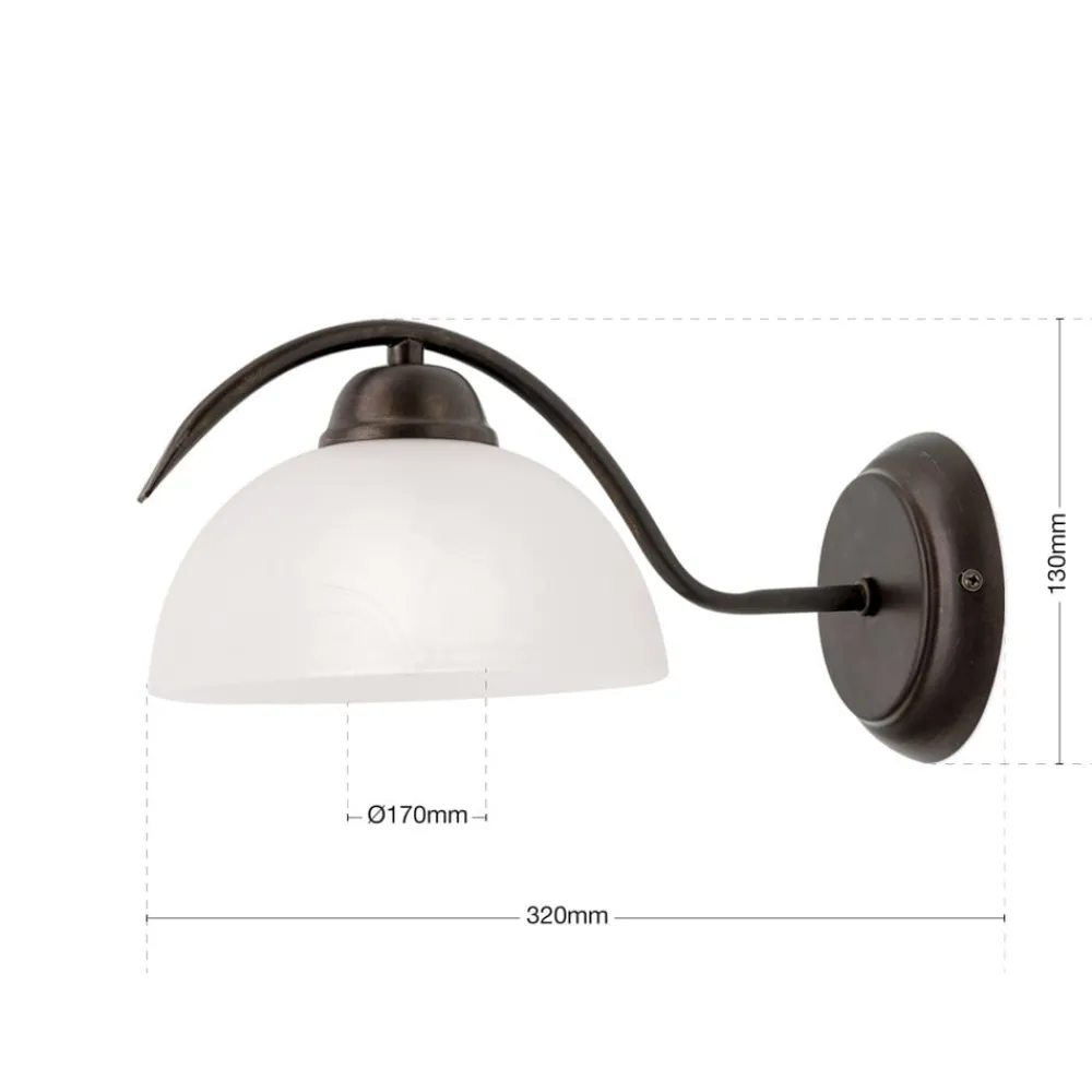 ORION Væglamper > Marco væglampe med alabasterglas