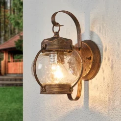ORION Væglamper > Margerite udendørs væglampe med blæst glas