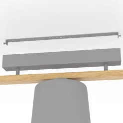EGLO Loftlamper > Mariel 3-lys loftslampe lysegrå naturtræ