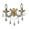 Searchlight Væglamper > Marie Therese væglampe, messing, 2 lyskilder