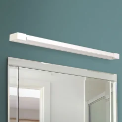 Væglamper ^ ORION Marilyn LED-spejllampe, hvid, drejbar 90 cm