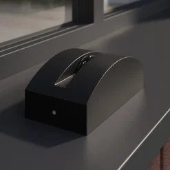 Sokkellamper ^ Lucande Marka LED-udendørslampe, mørkegrå aluminium