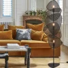 Gulvlamper|Gulvlamper ^ MARKET SET Gulvlampe Screen, sort, rattan, 179 cm høj
