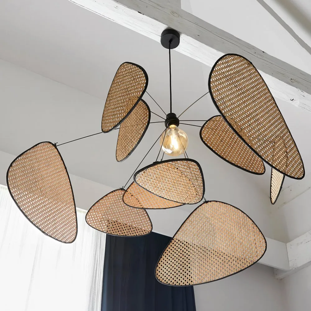 Pendellamper|Pendellamper ^ MARKET SET hængelampe Screen XL, 60 cm, natur, rattan