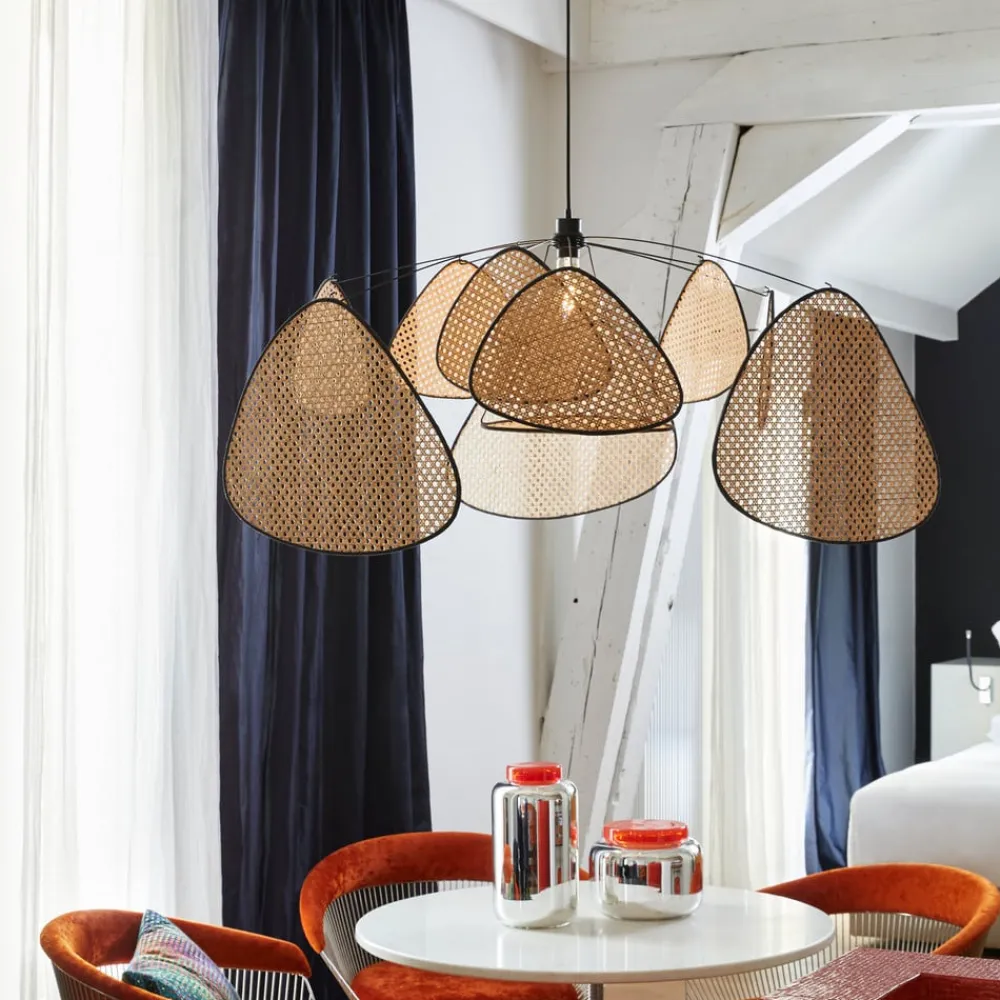 Pendellamper|Pendellamper ^ MARKET SET hængelampe Screen XL, 60 cm, natur, rattan