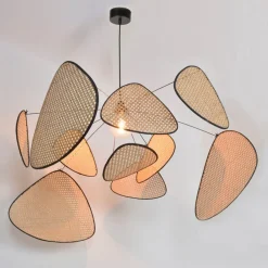 Pendellamper|Pendellamper ^ MARKET SET hængelampe Screen XL, 60 cm, natur, rattan