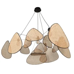 MARKET SET Pendellamper > hængelampe Screen XXL, 90 cm, natur, rattan