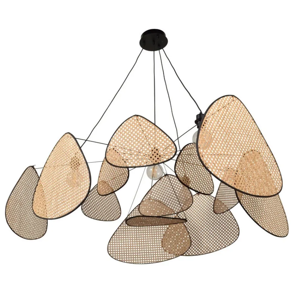 MARKET SET Pendellamper > hængelampe Screen XXL, 90 cm, natur, rattan