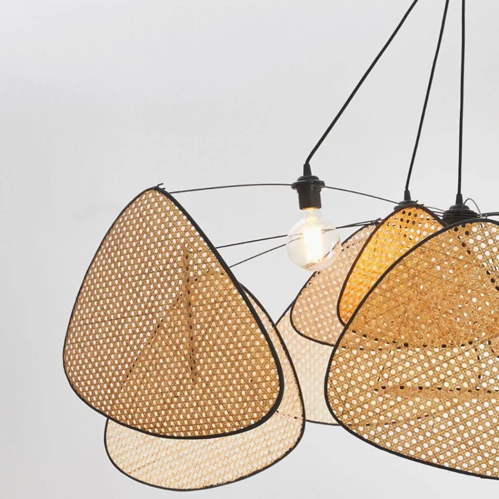 MARKET SET Pendellamper > hængelampe Screen XXL, 90 cm, natur, rattan