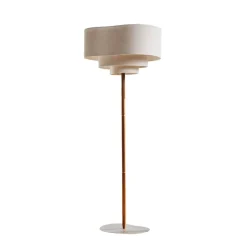 Gulvlamper ^ MARKET SET Pebble tekstil-gulvlampe, creme