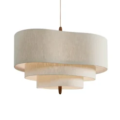 MARKET SET Gang|Pendellamper > Pebble tekstil-hængelampe creme Ø 78 cm