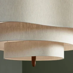MARKET SET Gang|Pendellamper > Pebble tekstil-hængelampe creme Ø 78 cm
