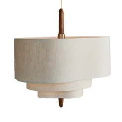 MARKET SET Pendellamper > Pebble tekstil-hængelampe creme Ø 58 cm