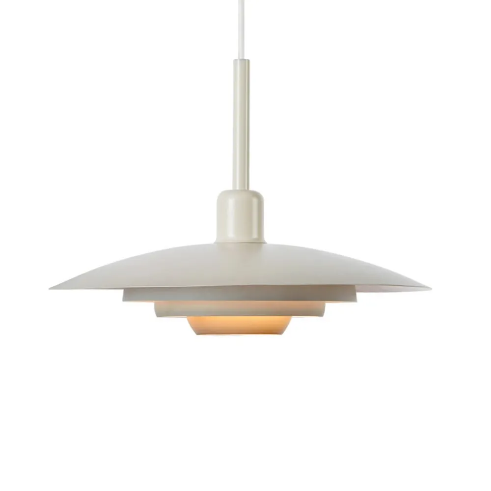 Markslöjd Pendellamper > Hængelampe Piny, beige, Ø 35 cm, metal, E27