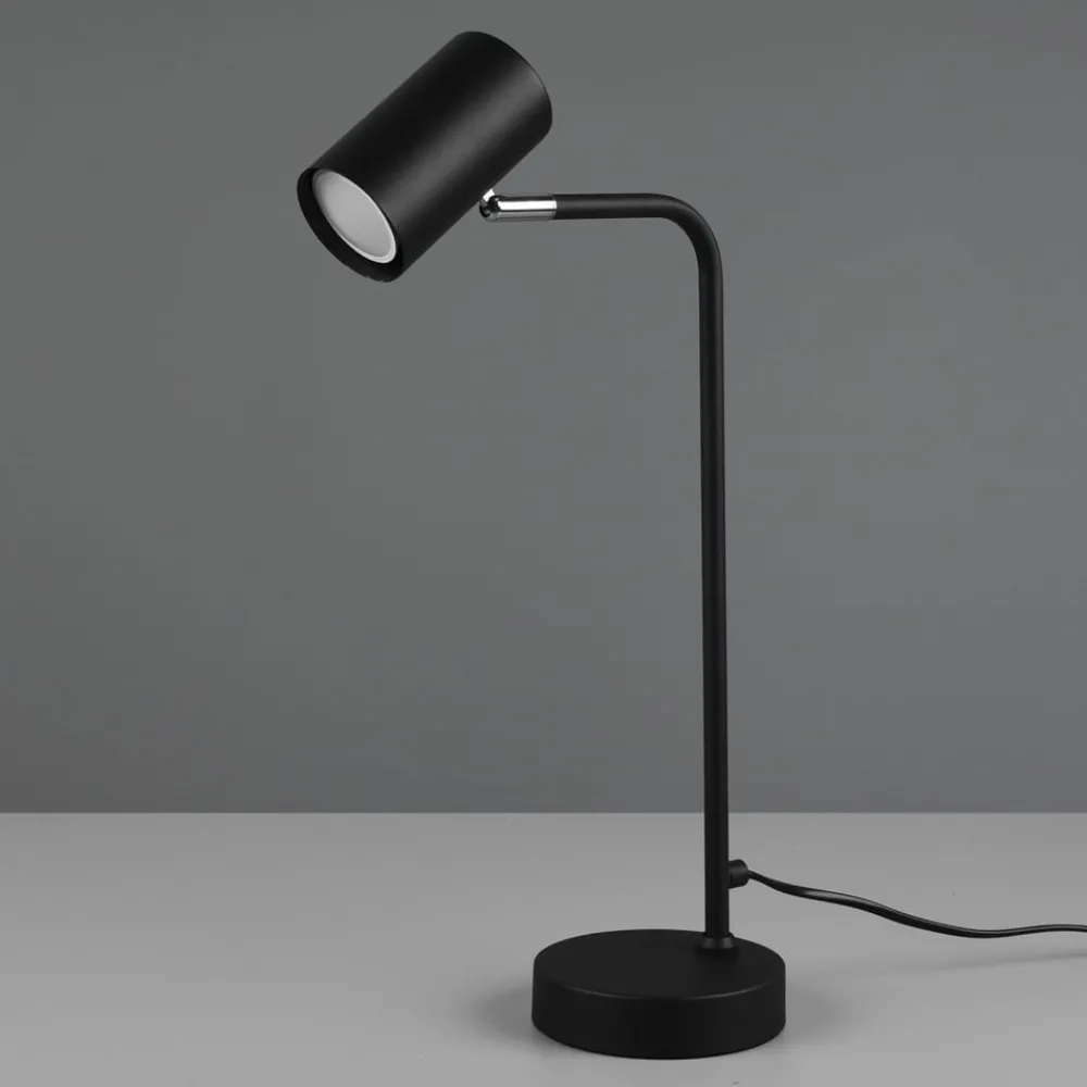 Trio Lighting Arbejdsrum/Kontor|Bordlamper > Marley bordlampe, sort, højde 45 cm, metal