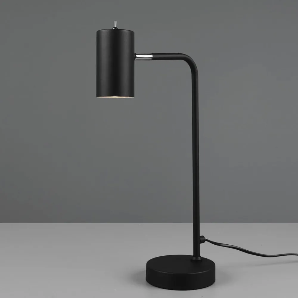 Trio Lighting Arbejdsrum/Kontor|Bordlamper > Marley bordlampe, sort, højde 45 cm, metal