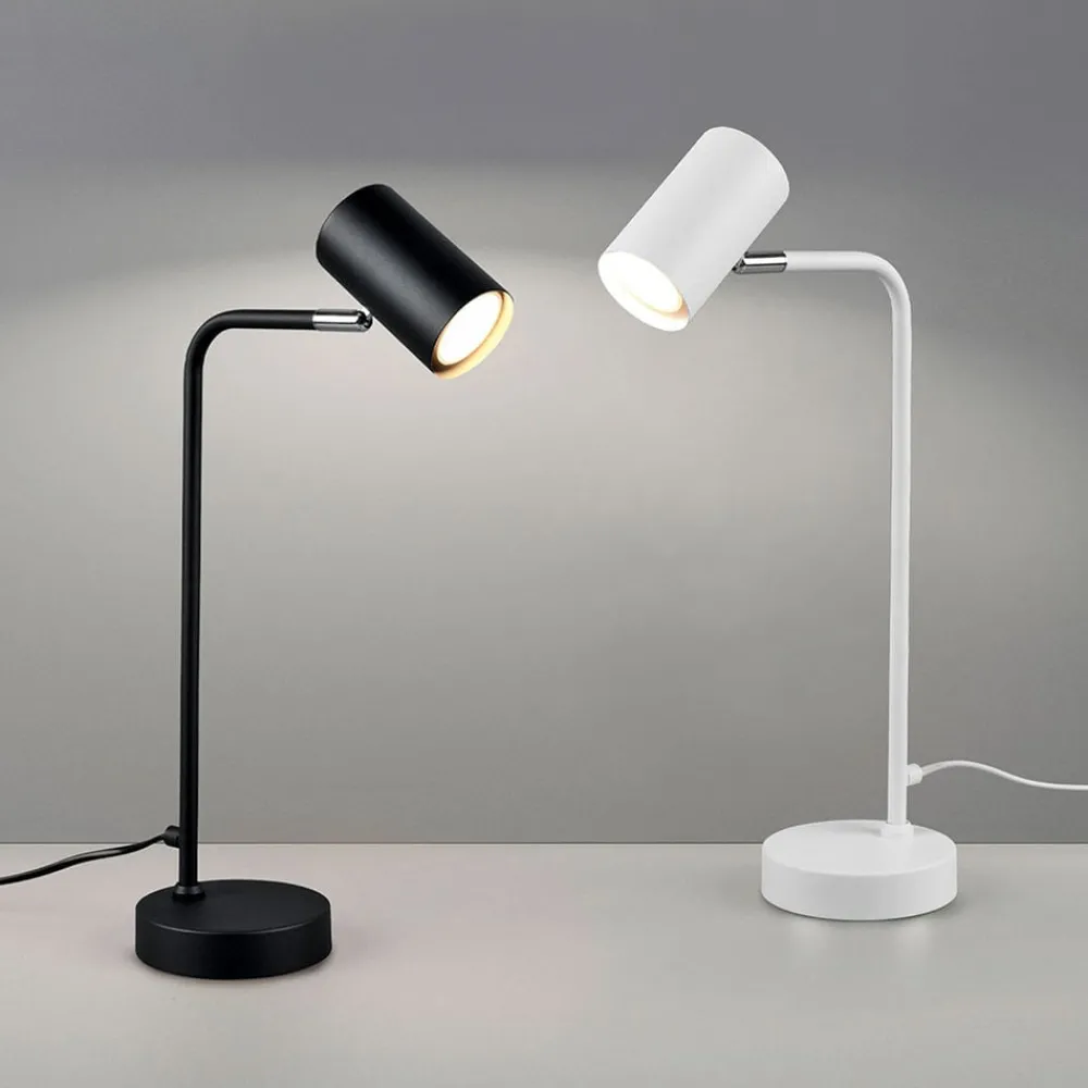 Trio Lighting Arbejdsrum/Kontor|Bordlamper > Marley bordlampe, sort, højde 45 cm, metal