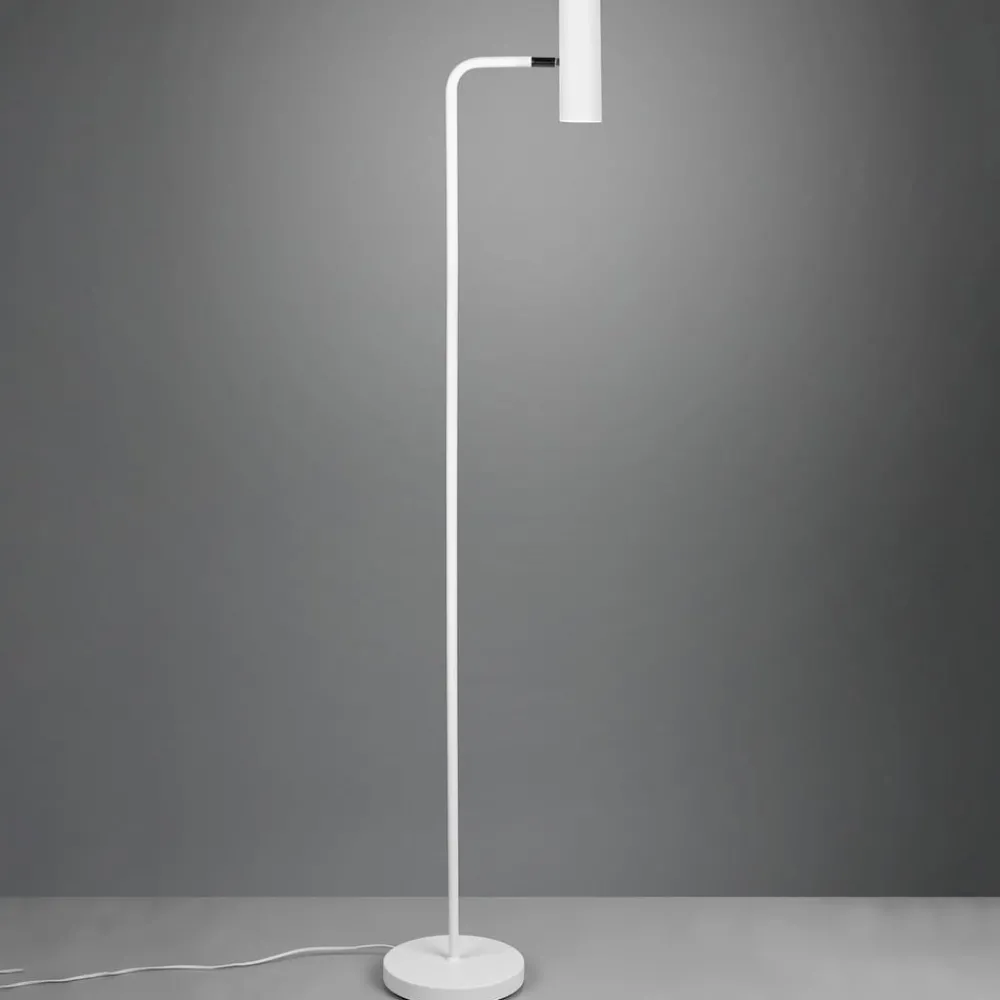 Trio Lighting Gulvlamper|Gulvlamper > Marley gulvlampe, hvid, højde 151 cm, metal