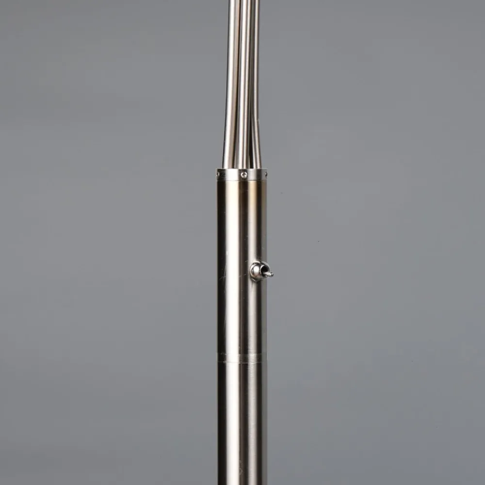 Gulvlamper|Gulvlamper ^ Trio Lighting Marley gulvlampe, nikkel, højde 200 cm, 5 lyskilder, metal