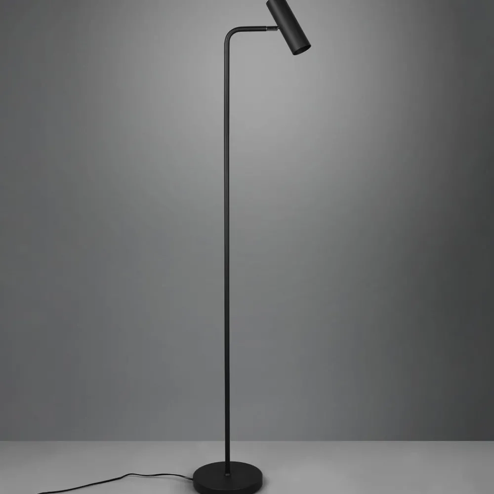 Trio Lighting Gulvlamper|Gulvlamper > Marley gulvlampe, sort, højde 151 cm, metal