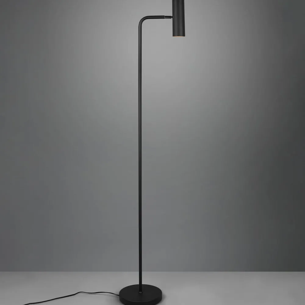 Trio Lighting Gulvlamper|Gulvlamper > Marley gulvlampe, sort, højde 151 cm, metal