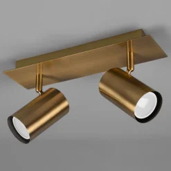 Trio Lighting Loftlamper|Spotlights > Marley loftspot, antik messing, 2 lyskilder