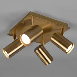 Trio Lighting Loftlamper|Loftlamper > Marley loftspot, antik messing, 4 lyskilder