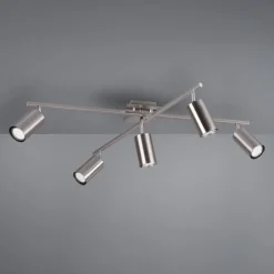 Trio Lighting Loftlamper|Spotlights > Marley loftspot, mat nikkel 5 lyskilder