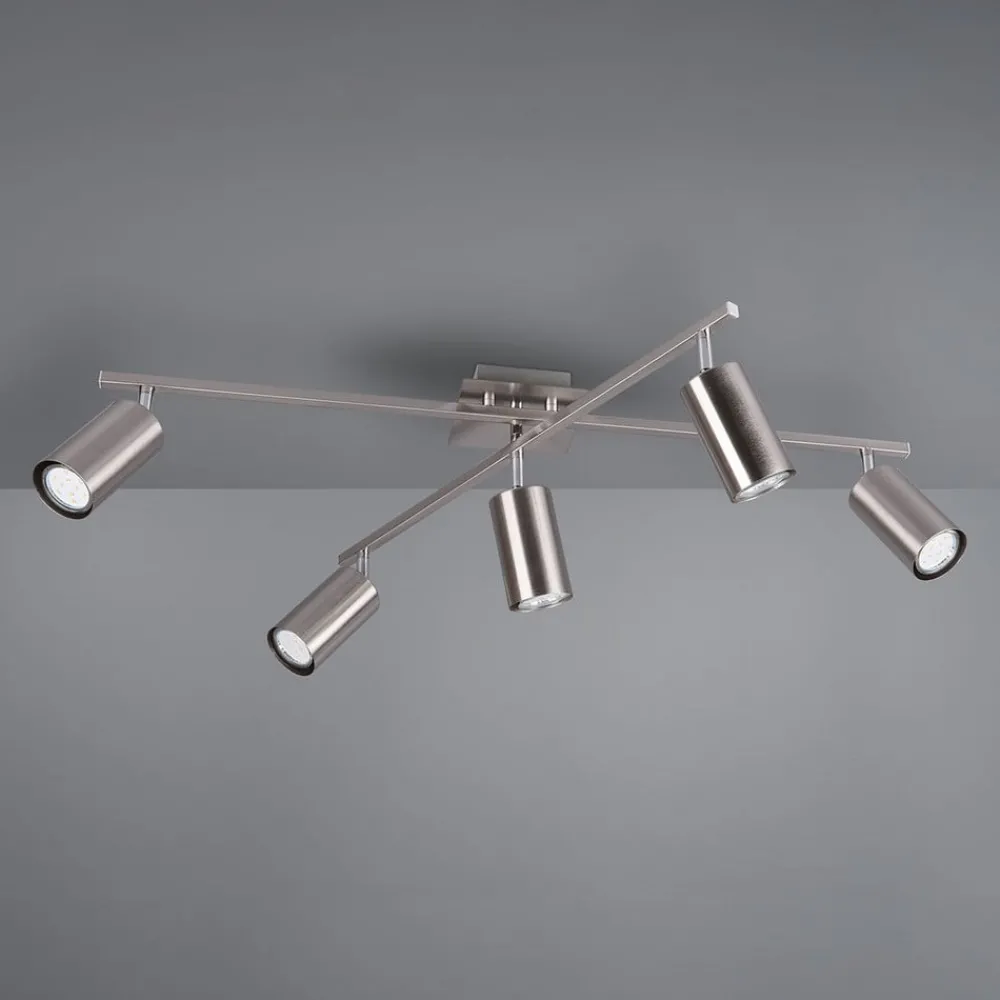 Trio Lighting Loftlamper|Spotlights > Marley loftspot, mat nikkel 5 lyskilder