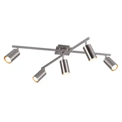 Trio Lighting Loftlamper|Spotlights > Marley loftspot, mat nikkel 5 lyskilder