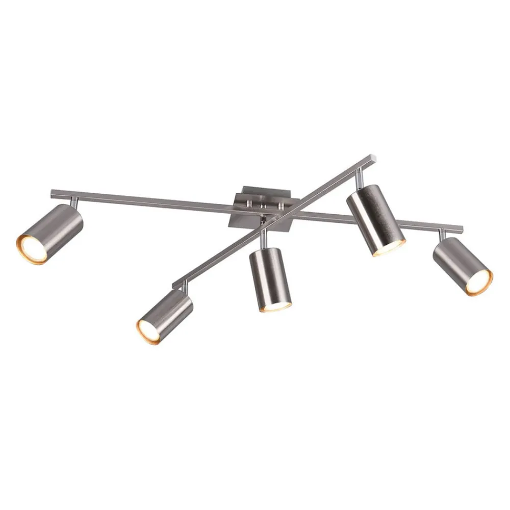 Trio Lighting Loftlamper|Spotlights > Marley loftspot, mat nikkel 5 lyskilder