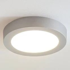 Loftlamper ^ Arcchio Marlo LED-loftlampe sølv 3000K rund 25,2cm