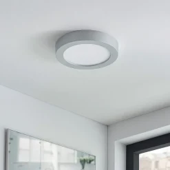 Loftlamper ^ Arcchio Marlo LED-loftlampe sølv 3000K rund 25,2cm