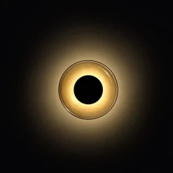 MARSET Væglamper > Aura LED-væglampe, Ø 18 cm, røggrå