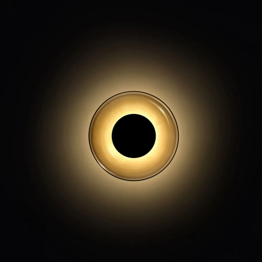 MARSET Væglamper > Aura LED-væglampe, Ø 18 cm, røggrå